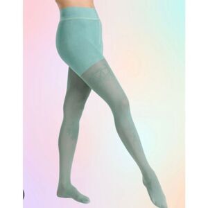 Sheertex glacier blue shaping luxury semi sheer tights size small new in package